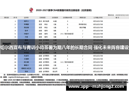 切尔西宣布与青训小将签署为期八年的长期合同 强化未来阵容建设